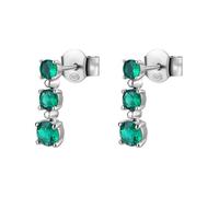 Brosway Orecchini Donna, Orecchini Pendenti in Argento e Life Green | Collezione FANCY - FLG133