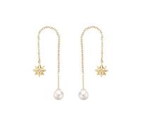 Brosway Orecchini Donna Pendenti in Acciaio | Orecchini Pendenti con Cristalli e Simbolo Rosa Dei Venti | Collezione CHAKRA - BHKE185