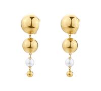 Brosway Orecchini Donna Pendenti in Acciaio | Orecchini Pendenti con Perle | Collezione PERFECT - BPC61