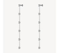 Brosway Orecchini Pendenti in Argento con Cristalli Multistrato, Design a Cascata, Elegante Finitura Lucida per Donna, BIG24