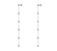 Brosway Orecchini Pendenti in Argento con Cristalli Multistrato, Design a Cascata, Elegante Finitura Lucida per Donna, BIG24