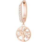 Brosway orecchino pendente Cerchio Acciaio Cristalli oro rosa Albero Della Vita BHKE006