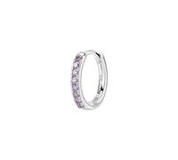 BROSWAY FANCY ORECCHINO SINGOLO A CERCHIO ARGENTO E ZIRCONI FMP86 MAGIC PURPLE