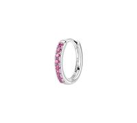 Brosway Orecchino Singolo Donna a Cerchio in Argento | Orecchini a Cerchio con Passion Ruby | Collezione FANCY - FPR85