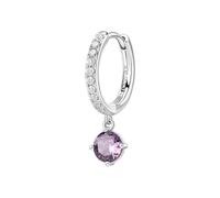 BROSWAY FANCY ORECCHINO SINGOLO A CERCHIO ARGENTO E ZIRCONI FMP87 MAGIC PURPLE