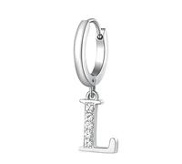 Brosway Orecchino Singolo A Cerchio Donna In Acciaio Con Simbolo Lettere, Orecchino Singolo Donna Collezione Chakra - BHKE068