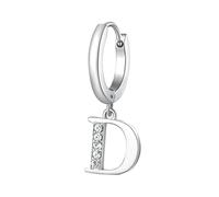 Brosway Orecchino Singolo A Cerchio Donna In Acciaio Con Simbolo Lettere, Orecchino Singolo Donna Collezione Chakra - BHKE060