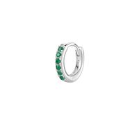 BROSWAY FANCY ORECCHINO A CERCHIO SINGOLO ARGENTO E ZIRCONI FLG80 LIFE GREEN