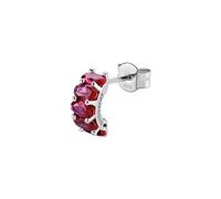 Brosway Orecchino Singolo Donna, Orecchino a Cerchio in Argento e Passion Ruby | Collezione FANCY - FPR09