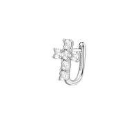 Brosway Orecchino Singolo Donna, Orecchino a Lobo in Argento e Infinite White con Simbolo Croce | Collezione FANCY - FIW23