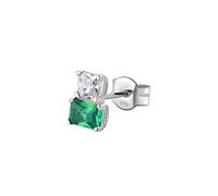 BROSWAY FANCY ORECCHINO SINGOLO CON ZIRCONI IN ARGENTO 925 FLG06 LIFE GREEN