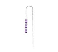 Brosway Orecchino Singolo Donna, Orecchino Pendente in Argento e Magic Purple | Collezione FANCY - FMP23