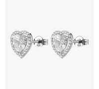 BROSWAY FANCY ORECCHINI CUORE CON ZIRCONI IN ARGENTO 925 FIW165 INFINITE WHITE