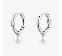BROSWAY PERFECT ORECCHINI A CERCHIO CON PENDENTE PERLA IN ACCIAIO BPC62 (4804)