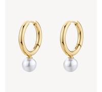 BROSWAY PERFECT ORECCHINI A CERCHIO CON PENDENTE PERLA IN ACCIAIO BPC63 (4805)