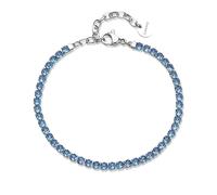 Brosway Tennis steel Bracciale with blue zircons Desideri BEI107