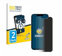 brotect 2 Pezzi Pellicola Privacy per Apple iPhone 13 mini [Anti-Spy, Pellicola Protettiva Chiara, Blue Light Filter]