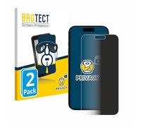 brotect 2 Pezzi Pellicola Privacy per Apple iPhone 15 Pro Max [Anti-Spy, Pellicola Protettiva Chiara, Blue Light Filter]