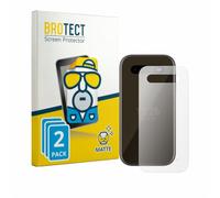 brotect Pellicola Protettiva per HMD 2660 Flip 4G | (Posteriore) 2 Pezzi Opaca Protezione Schermo Made in Germany Anti-Riflesso Anti-Impronte Proteggi Schermo