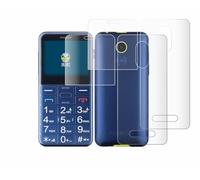 brotect Pellicola Protettiva per Panasonic KX-TU155 | (Fronte+Retro) 2 Pezzi Chiara Protezione Schermo Made in Germany Copertura Completa Full-Cover 3D Curvo