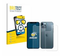 brotect Pellicola Protettiva Vetro per Apple iPhone 12 Pro (Fronte+Retro) Protezione Schermo [Durezza Estrema 9H, Chiaro]