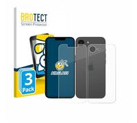 brotect Pellicola Protettiva Vetro per Apple iPhone 17e (Fronte+Retro) Protezione Schermo (3 Pezzi) [Durezza Estrema 9H, Chiaro]