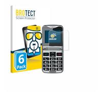 brotect Pellicola Protettiva Vetro per bea-fon Fold 10 LTE Protezione Schermo (6 Pezzi) [Durezza Estrema 9H, Chiaro]
