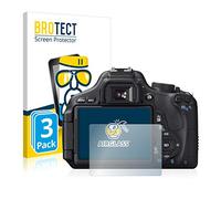 brotect Pellicola Protettiva Vetro per Canon EOS 600D Protezione Schermo (3 Pezzi) [Durezza Estrema 9H, Chiaro]