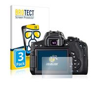 brotect Pellicola Protettiva Vetro per Canon EOS 750D Protezione Schermo (3 Pezzi) [Durezza Estrema 9H, Chiaro]