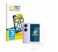 brotect Pellicola Protettiva Vetro per Oppo Find N2 Flip (Display posteriore) Protezione Schermo (3 Pezzi) [Durezza Estrema 9H, Chiaro]