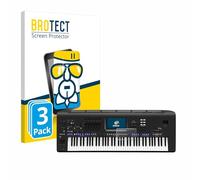 brotect Pellicola Protettiva Vetro per Yamaha Genos/ Genos2 Protezione Schermo (3 Pezzi) [Durezza Estrema 9H, Chiaro]