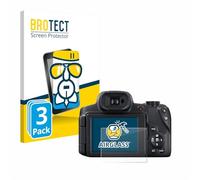 brotect Pellicola Vetro per Canon PowerShot SX70 HS | 3 Pezzi Chiara Protezione Schermo Made in Germany Durezza 9H Anti-Graffio Glass Screen Protector