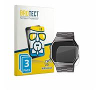 brotect Pellicola Vetro per Casio A168WEGG-1BEF | 3 Pezzi Chiara Protezione Schermo Made in Germany Durezza 9H Anti-Graffio Glass Screen Protector