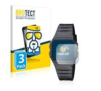 brotect Pellicola Vetro per Casio Collection Unisex F-91W | 3 Pezzi Chiara Protezione Schermo Made in Germany Durezza 9H Anti-Graffio Glass Screen Protector