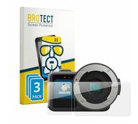 brotect Pellicola Vetro per GoPro Mission 1 Pro ILS | 3 Pezzi Chiara Protezione Schermo Made in Germany Durezza 9H Anti-Graffio Glass Screen Protector