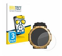 brotect Pellicola Vetro per Huami Amazfit T-Rex 3 Pro | (48 mm) 3 Pezzi Chiara Protezione Schermo Made in Germany Durezza 9H Anti-Graffio Glass Screen Protector