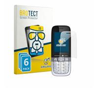 brotect Pellicola Vetro per Mitel OpenScape DECT Phone SL7 | 6 Pezzi Chiara Protezione Schermo Made in Germany Durezza 9H Anti-Graffio Glass Screen Protector