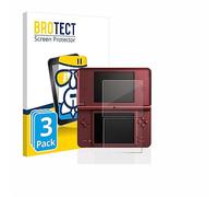 brotect Pellicola Vetro per Nintendo DSi XL | 3 Pezzi Chiara Protezione Schermo Made in Germany Durezza 9H Anti-Graffio Glass Screen Protector