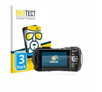 brotect Pellicola Vetro per Pentax WG-90 | 3 Pezzi Chiara Protezione Schermo Made in Germany Durezza 9H Anti-Graffio Glass Screen Protector