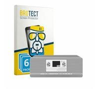 brotect Pellicola Vetro per TechniSat Digitradio 372 CD | 6 Pezzi Chiara Protezione Schermo Made in Germany Durezza 9H Anti-Graffio Glass Screen Protector