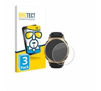 brotect Vetro Temperato per Huami Amazfit T-Rex 3 Pro | (44 mm) 3 Pezzi Chiara Protezione Schermo Made in Germany Durezza 9H Anti-Graffio Glass Screen Protector