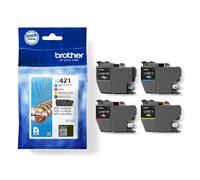 Brother 4x Originale Inchiostro Cartucce LC-421 DCP-J1050 Dw DCP-J1140 MFC-J1010