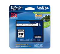 Brother Black on White Gloss Laminated Tape, 9mm TZ label-making tape - label-making tapes (9mm, TZ, 8 m, 9 mm)
