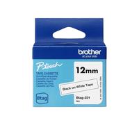 Brother Btag-231 black auf white Rolle 1.2 cm x 4 m 1 Kassette n Nero BTAG231