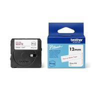 Brother Btag-232 | Nastro originale per etichettatrici PTN10 PTN20, PTN25BT | Rosso su Bianco | Ampiezza 12 mm | Lunghezza 4 m