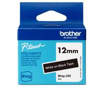 BROTHER - BTAG335 - Brother - Nastro - Bianco-Nero - BTAG335 - 12mm x 4mt - BROBTAG335 - Conf. da 1 Pz. - BTAG335