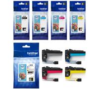 Brother Cartucce di Inchiostro LC-424 per J1200W Nero Ciano Magenta Giallo Set
