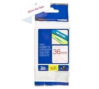 Brother TZ-262 / TZe-262, 36mm x 8m, testo rossa / sfondo bianco, nastro originale
