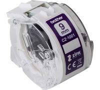 Brother CZ1001 Nastro a Lunghezza Continua Originale, Larghezza di 9 mm, per Stampante di Etichette a Colori VC-500W