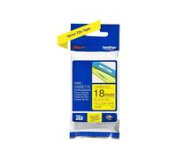 BROTHER Default Category Labelling Tape Cassette, Black on Yellow, 18 mm 18 mm B
